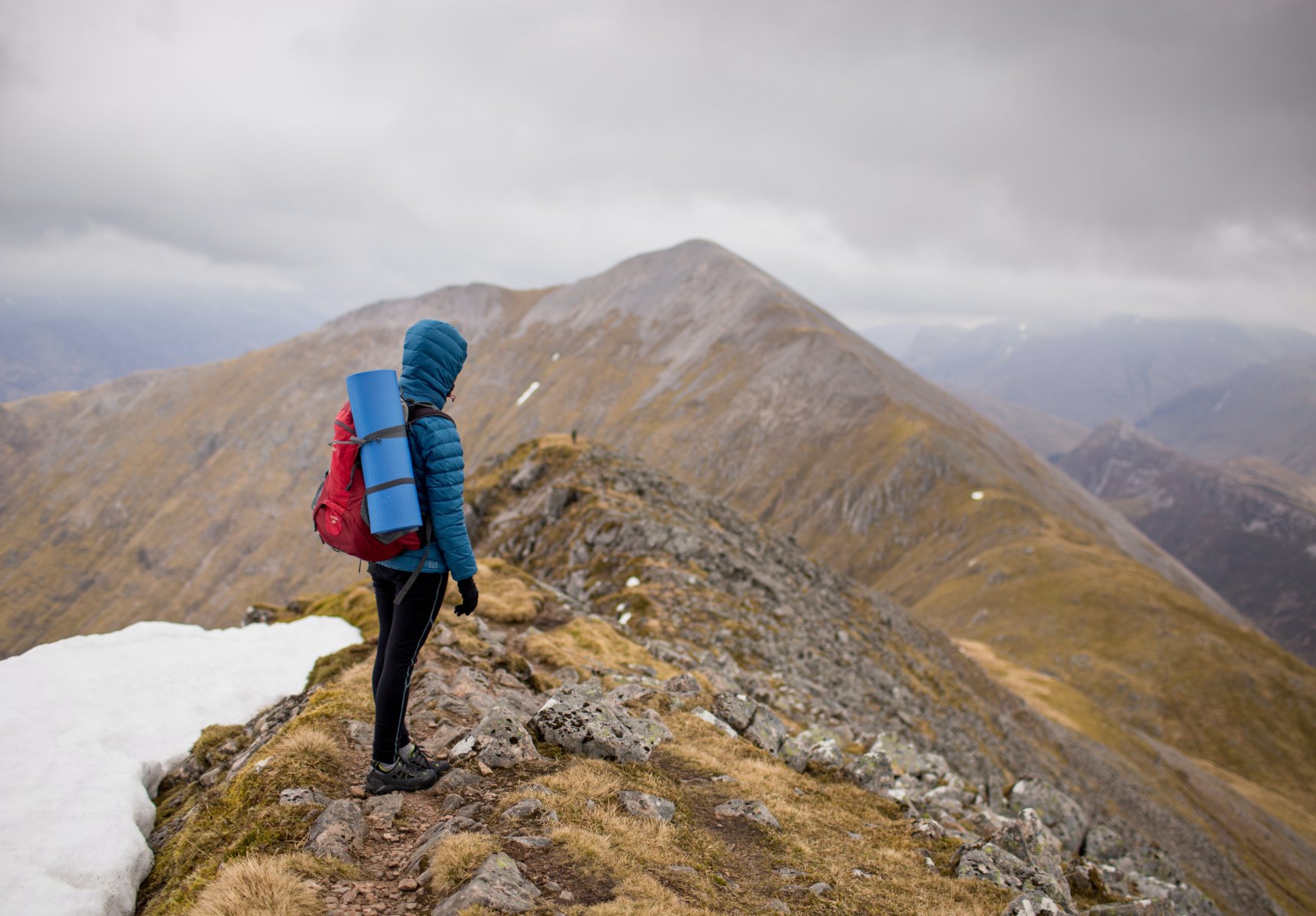 woman on mountain